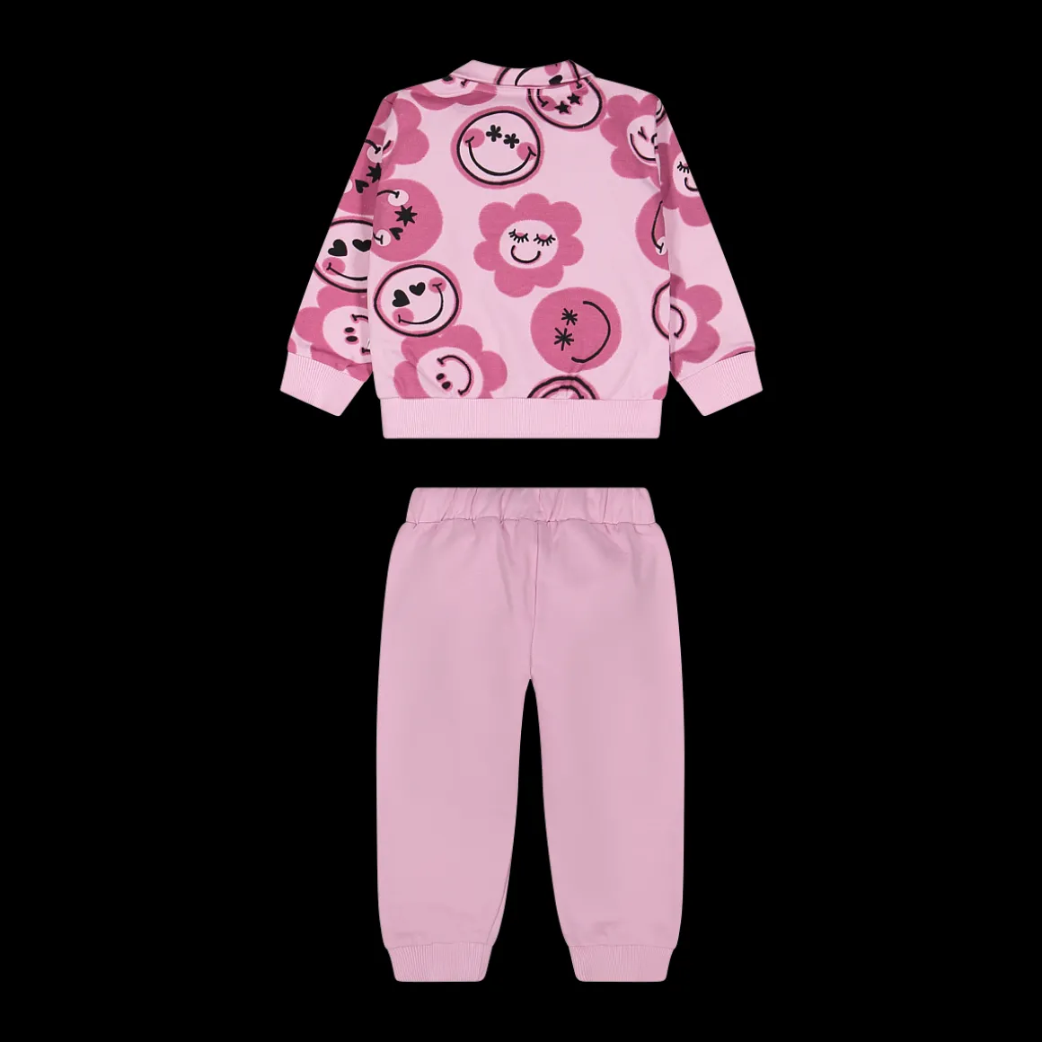 Tuta in felpa con zip per bambina