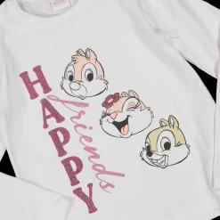Tuta in jersey con Cip e Ciop da bambina