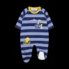 Tutina a righe blu da neonato