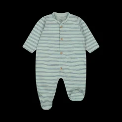 Tutina a righine cotone biologico da neonato