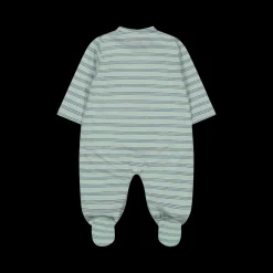 Tutina a righine cotone biologico da neonato