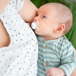 Tutina a righine cotone biologico da neonato
