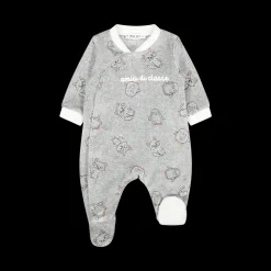 Tutina ciniglia neonato aperta davanti