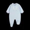 Tutina con piede colletto camicia neonato