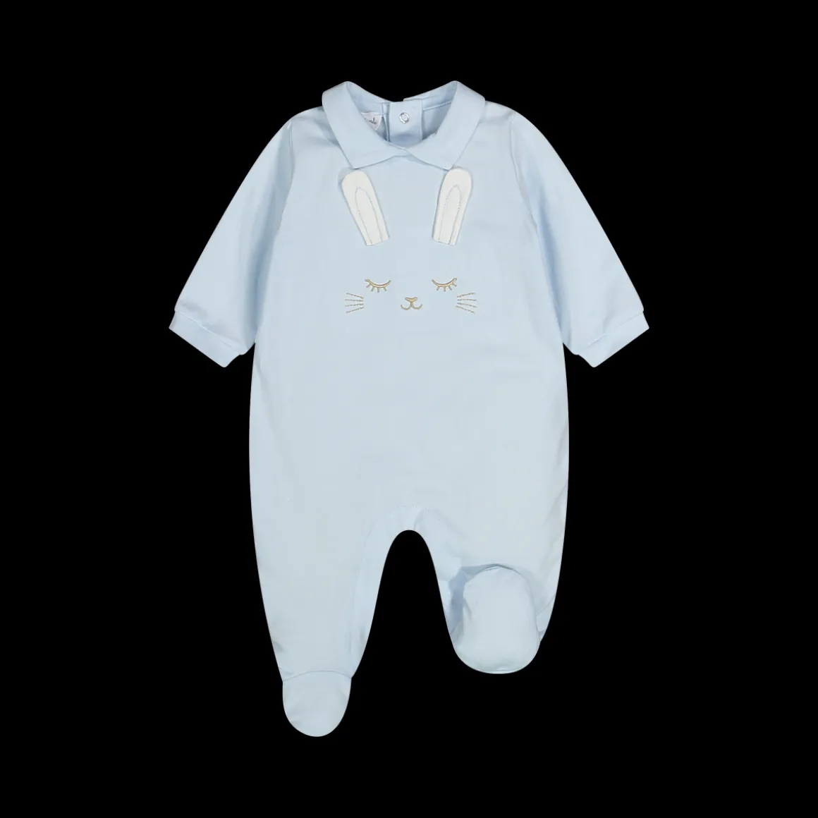 Tutina con piede colletto camicia neonato