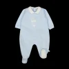 Tutina con piede colletto camicia neonato