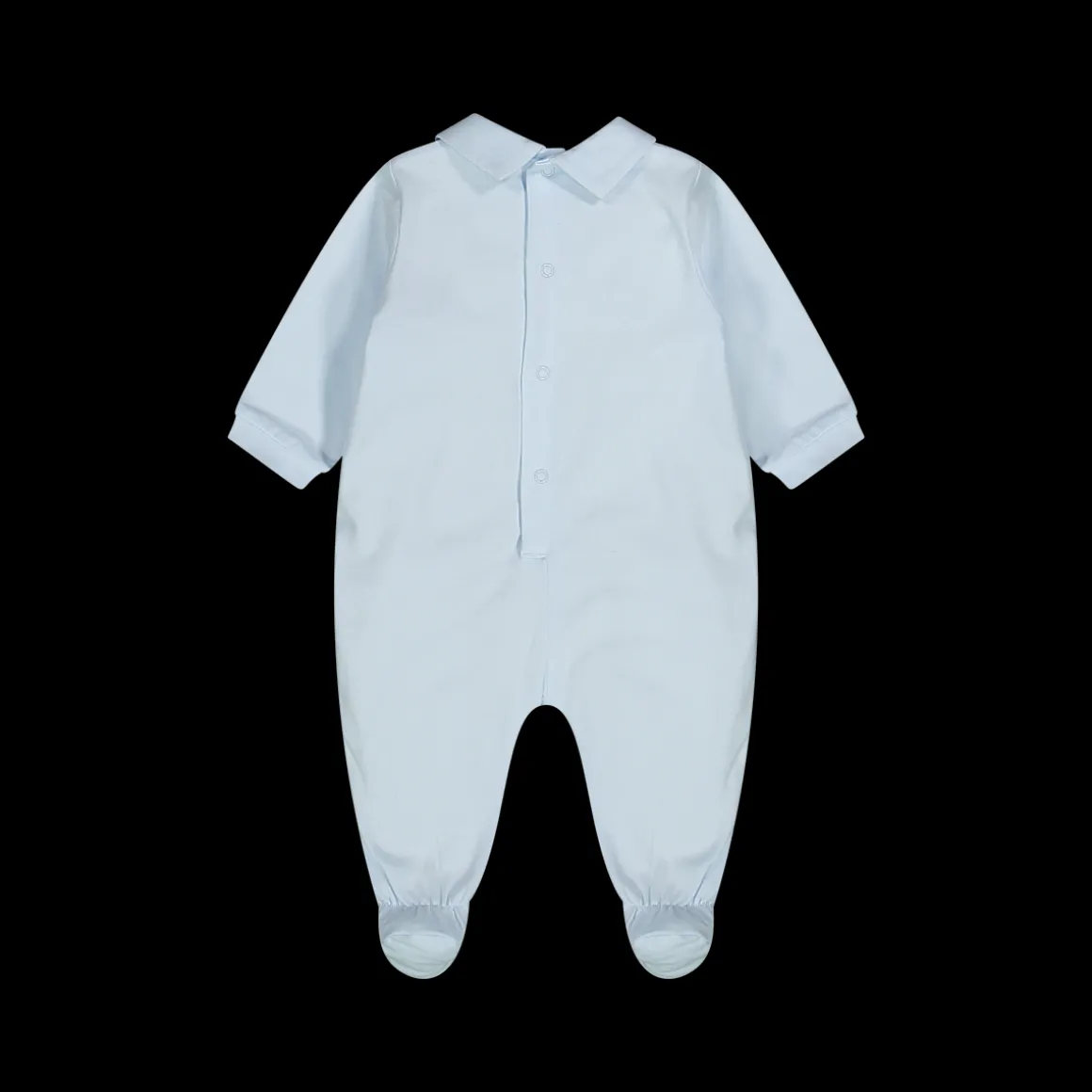 Tutina con piede colletto camicia neonato
