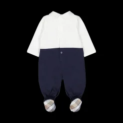 Tutina con piede colletto camicia neonato