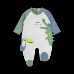 Tutina con piede girocollo neonato