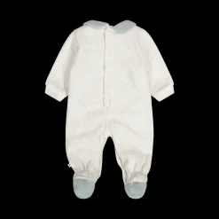 Tutina con piede in ciniglia per neonata