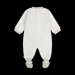 Tutina con piede in stretch interlock misto cotone bio unisex