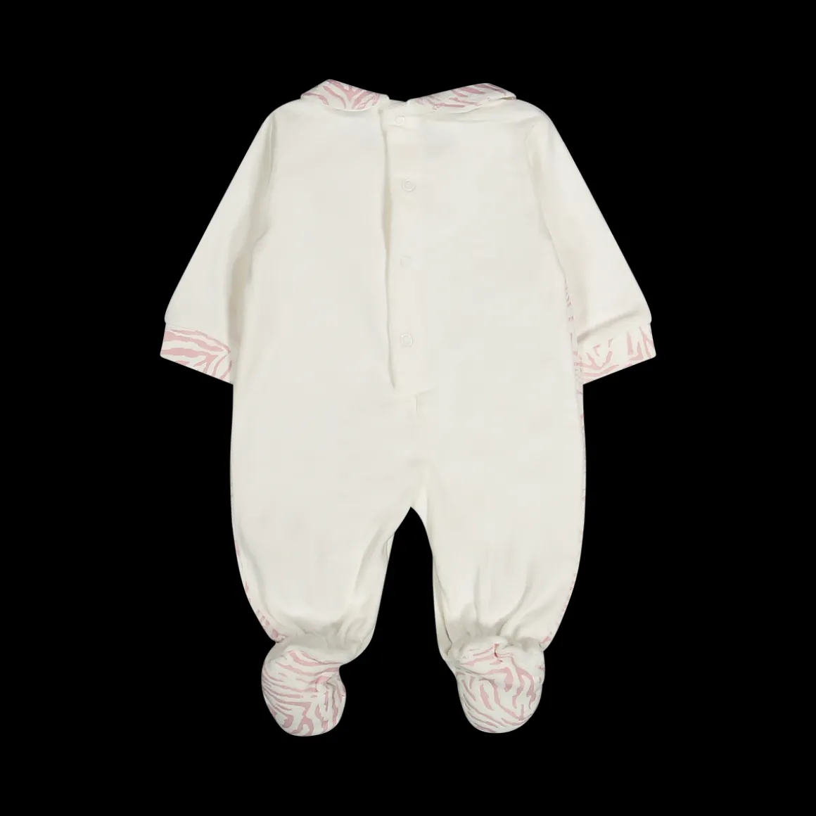 Tutina in ciniglia con cuori da neonata