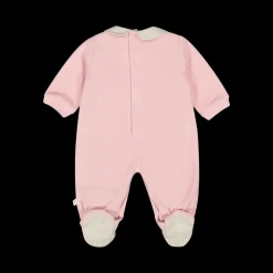 Tutina in ciniglia rosa per neonata