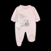 Tutina in jersey con gattini da neonata