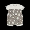 Tutina in jersey con pois da neonata