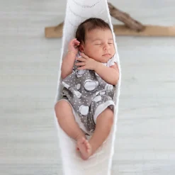 Tutina in jersey con pois da neonata