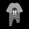 Tutina in tricot neonato con pinguino