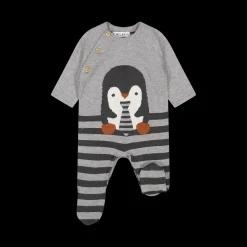 Tutina in tricot neonato con pinguino