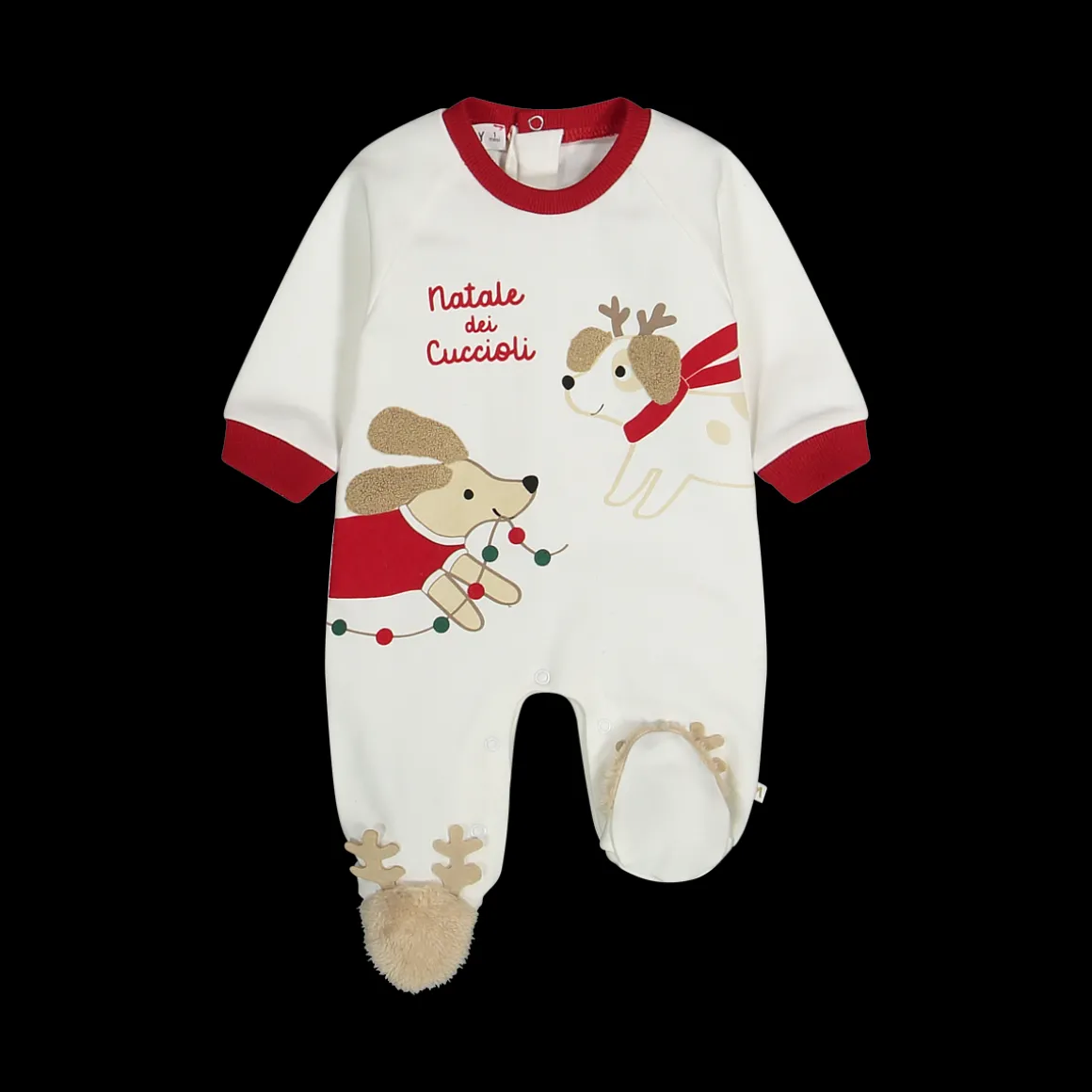 Tutina unisex con piede in interlock elasticizzato caldo cotone