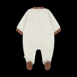 Tutina unisex con piede in ciniglia misto cotone
