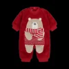 Tutina unisex natalizia in pelliccetta orsetto