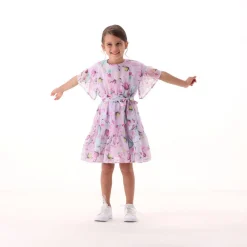 Vestito a fiori acquerellati per bambina