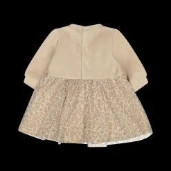 Vestito in ciniglia e tulle per neonata