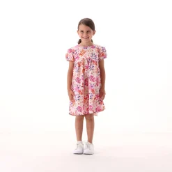 Vestito in popeline stampato per bambina