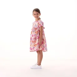 Vestito in popeline stampato per bambina