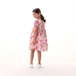 Vestito in popeline stampato per bambina