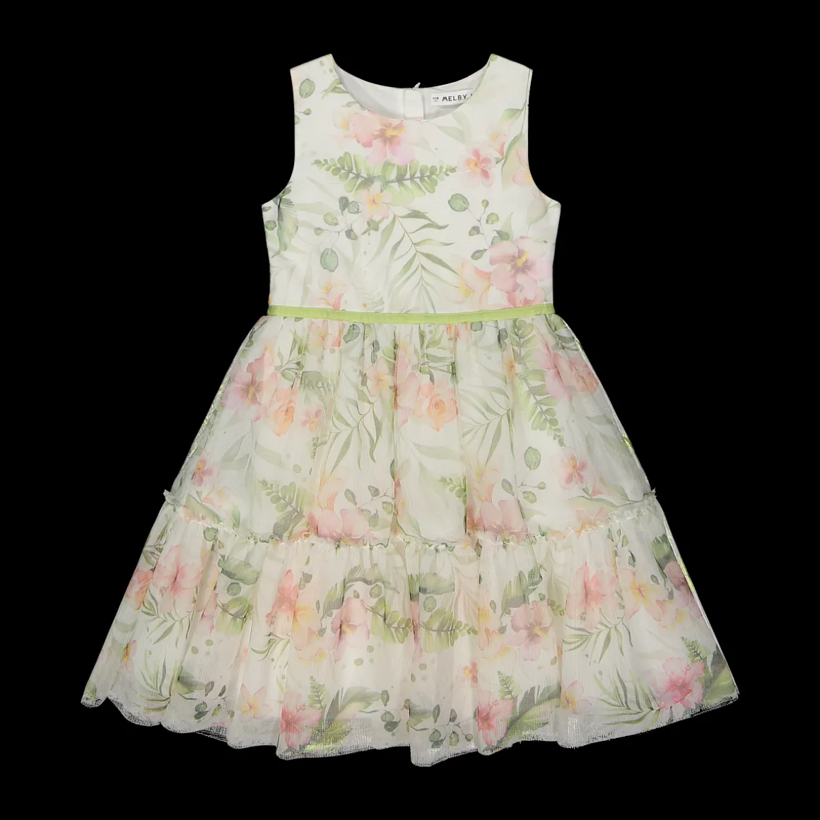 Vestito in tulle stampato per ragazza