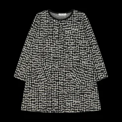 Abito bambina a trapezio in maglia jacquard