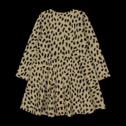 Abito bambina in maglia animalier