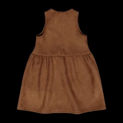 Abito bambina in scamosciato