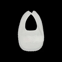Bavaglino porta fortuna in seta per neonata