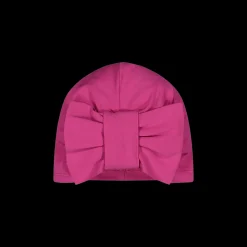 Berrettino in jersey fucsia da bambina