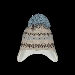 Berretto da neonato con pom pom