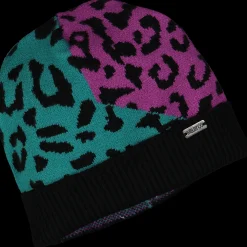 Berretto tricot maculato colorato bambina