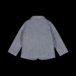 Blazer da bambino in tessuto gessato