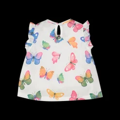 Blusa con farfalle per neonata