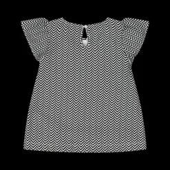 Blusa con stampa optical da bambina