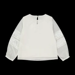 Blusa in chiffon e tulle da bambina