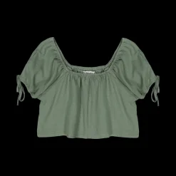 Blusa in misto lino per bambina
