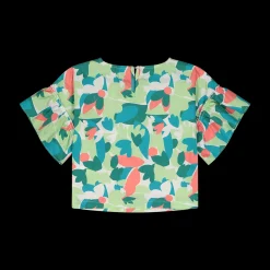 Blusa in popeline stampato bambina