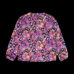 Blusa in raso stampato bambina