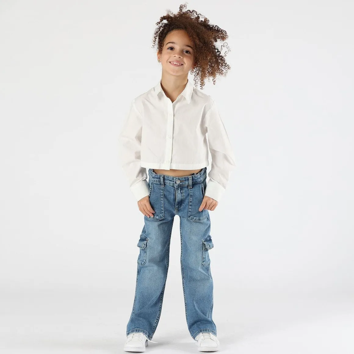 Camicia cropped bambina