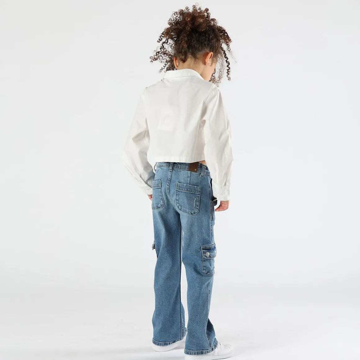 Camicia cropped bambina