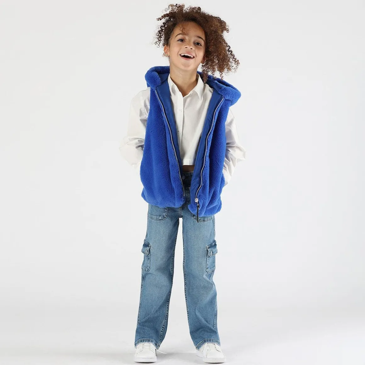 Camicia cropped bambina