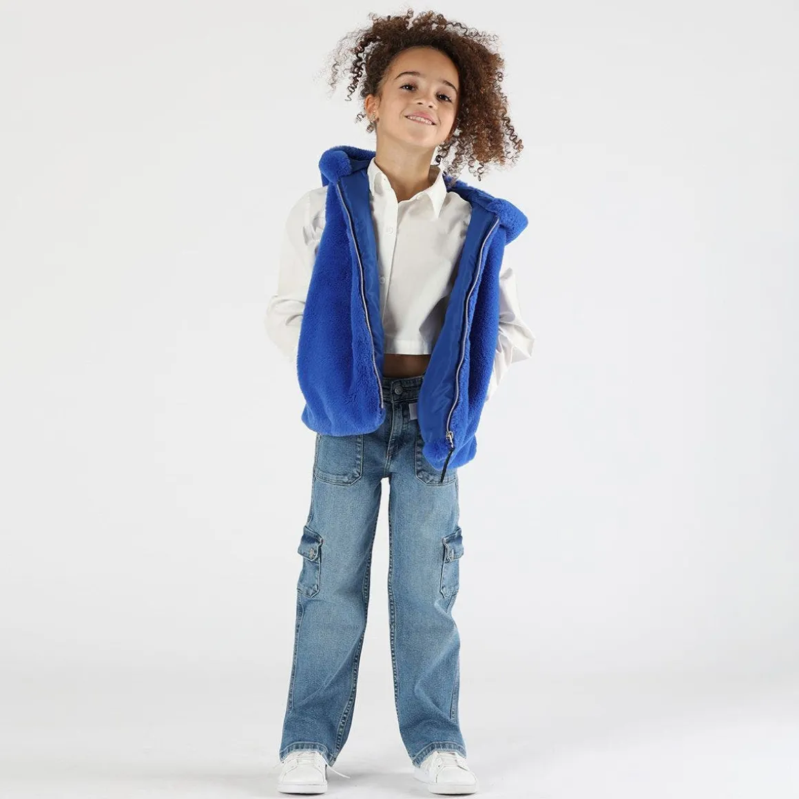 Camicia cropped bambina