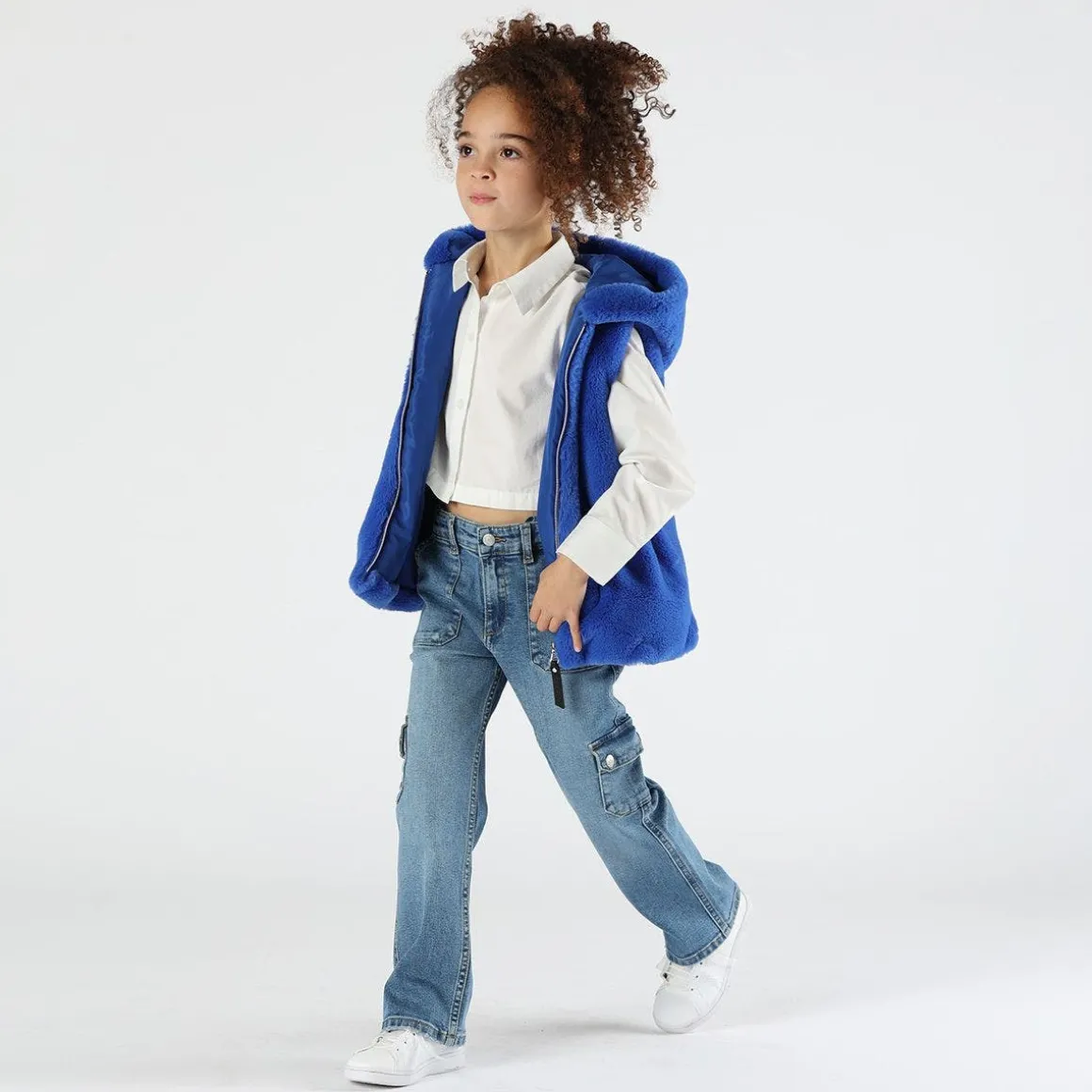 Camicia cropped bambina